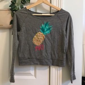 Roxy Girl pineapple long sleeve tee size 12